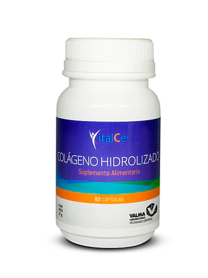 Colágeno Hidrolizado 250 mg 60 Cápsulas. Valma