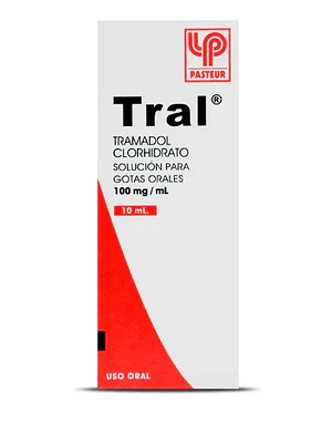 Tral Tramadol Clorhidrato Solución oral Gotas 10 ml.