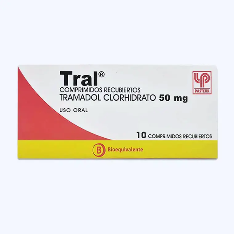 Tral (B) Tramadol clorhidrato 50 mg 10 Comprimidos. 1