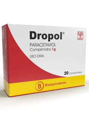 Dropol (B) Paracetamol 1 g 20 Comprimidos.