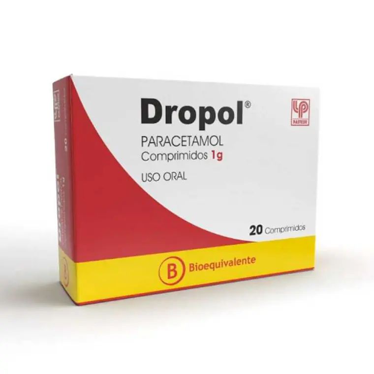 Dropol (B) Paracetamol 1 g 20 Comprimidos. 1