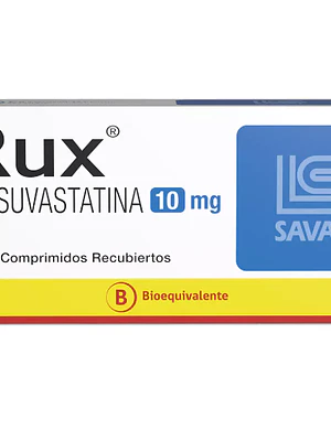 Rux (B) Rosuvastatina 10 mg 60 Comprimidos recubiertos.
