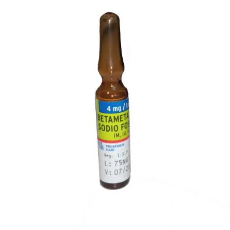 Betametasona sodio fosfato 4 mg/1 ml Solución inyectable 100 Ampollas. Sanderson 1