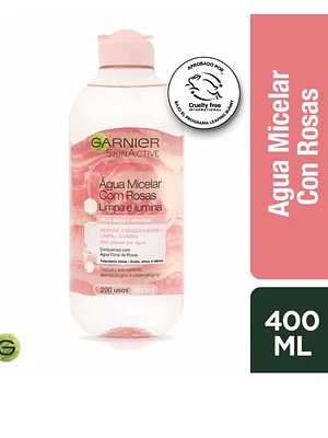 Agua Micelar Skin Active con rosas 400 ml. Garnier