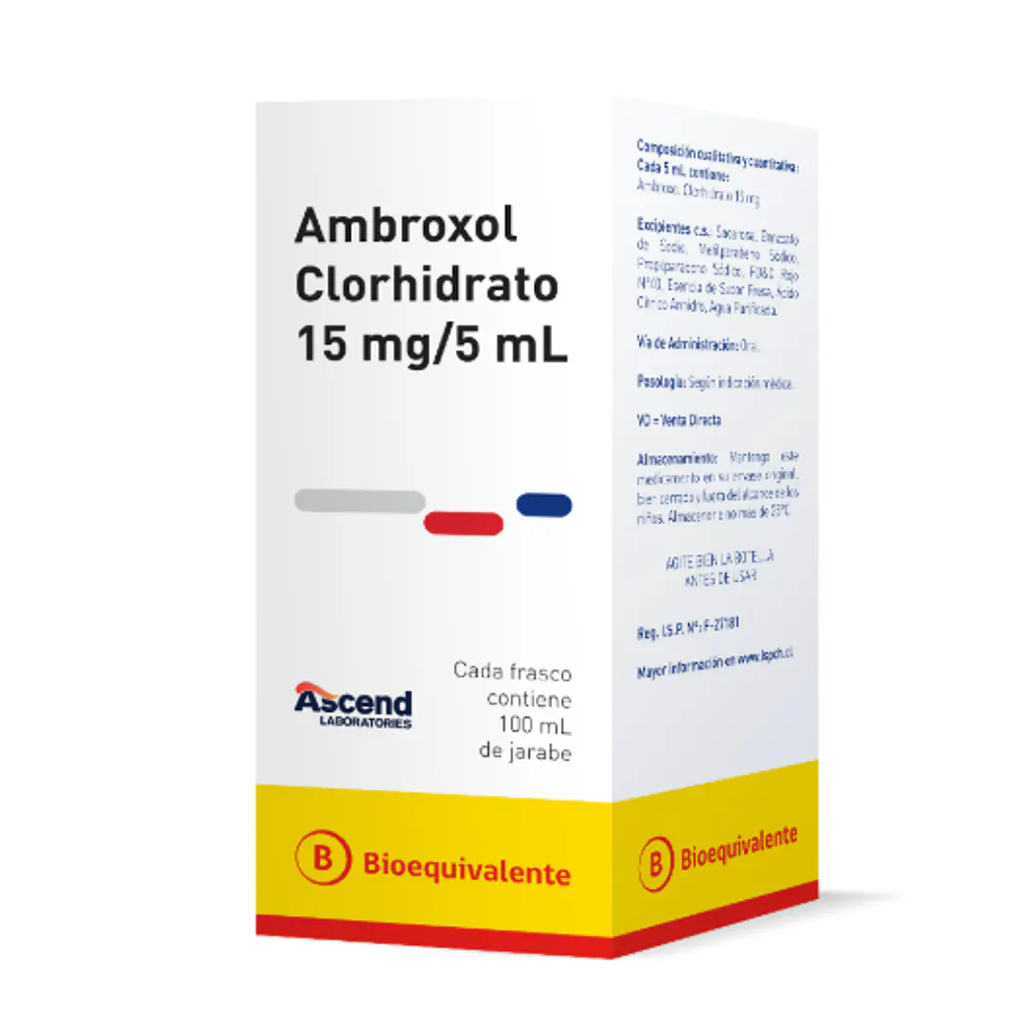 Ambroxol (B) 15 mg /5 ml Jarabe 100 ml. Ascend 1