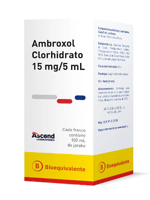 Ambroxol (B) 15 mg /5 ml Jarabe 100 ml. Ascend