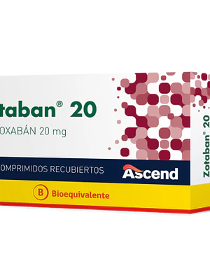 Zotaban (B) Rivaroxabán 20 mg 28 Comprimidos recubiertos.