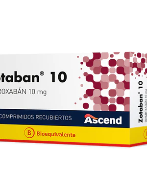 Zotaban (B) Rivaroxabán 10 mg 28 Comprimidos recubiertos.