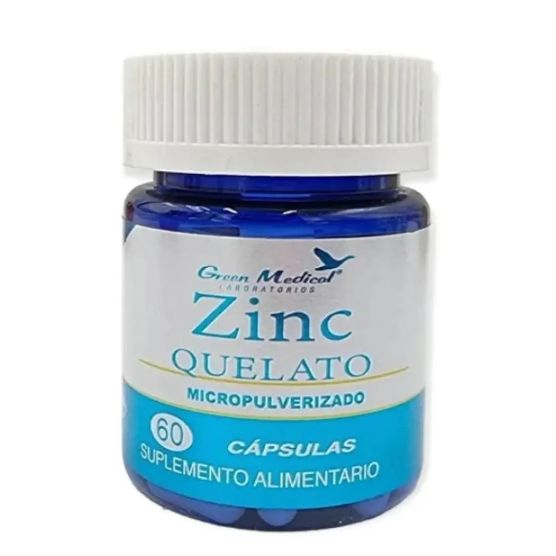 ZInc Quelato Micropulverizado 60 Cápsulas. Green Medical 1