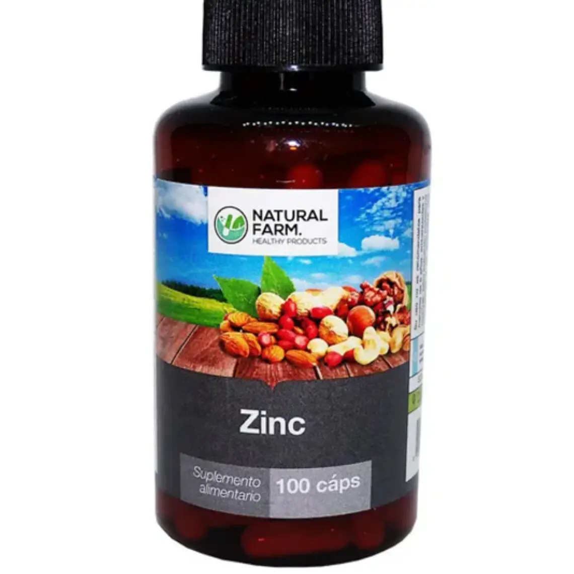 Zinc 500 mg 100 Cápsulas. Natural Farm 1