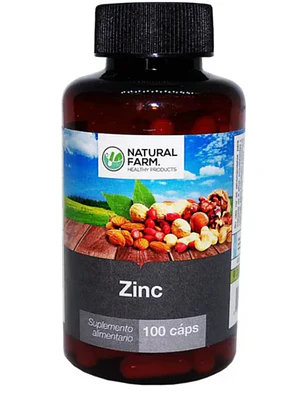 Zinc 500 mg 100 Cápsulas. Natural Farm