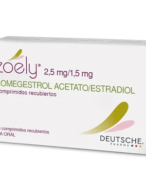 Zoely Nomegestrol, Estradiol 2,5/ 1,5 mg 28 Comprimidos.