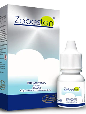 Zebesten Bromfenaco 0,09 % Solución oftálmica 5 ml.