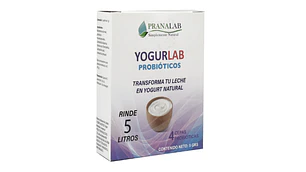 Yogurlab Probióticos 4 cepas probióticas Rinde 5 litros. Pranalab