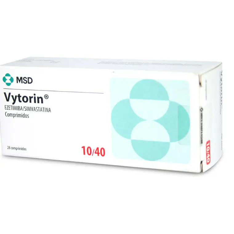 Vytorin Ezetimiba, Simvastatina 10/40 mg 28 Comprimidos. 1