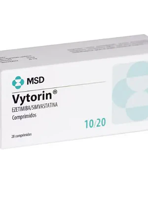 Vytorin Ezetimiba, Simvastatina 10/20 mg 28 Comprimidos.