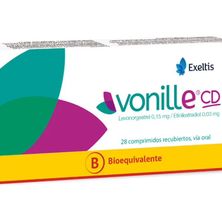 Vonille CD (B)  Levonorgestrel, Etinilestradiol 28 Comprimidos recubiertos. 1