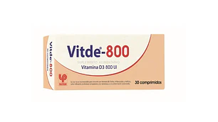 Vitde Vitamina D3 800 UI 30 Comprimidos.