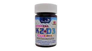 Vitamina K2+D3 100 mg 800 UI 60 Cápsulas. Green Medical