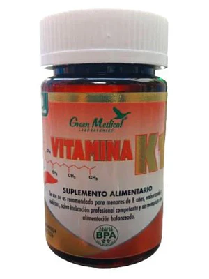 Vitamina K1 100 mcg 60 Cápsulas. Green Medical 