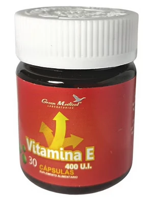 Vitamina E 400 U.I  30 Cápsulas. Green Medical