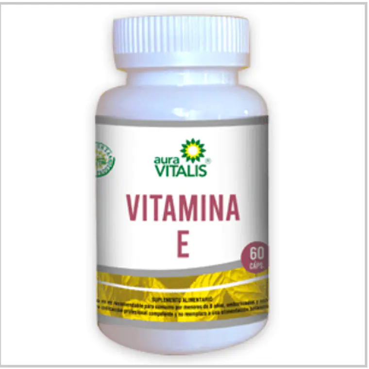 Vitamina E 253 mg 60 Cápsulas. Aura Vitalis 1
