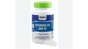Vitamina D3 800UI 100 Cápsulas. Nutra Pharm