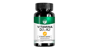 Vitamina D3 & K2 60 Cápsulas. Natural Farm