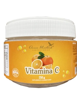 Vitamina C 1000 mg Polvo 250 g. Green Medical