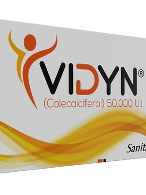 Vidyn 50.000 UI Vitamina D3 4 Cápsulas blandas.