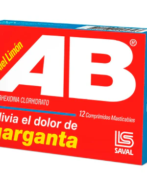 AB Miel limón 12 Comprimidos masticables.