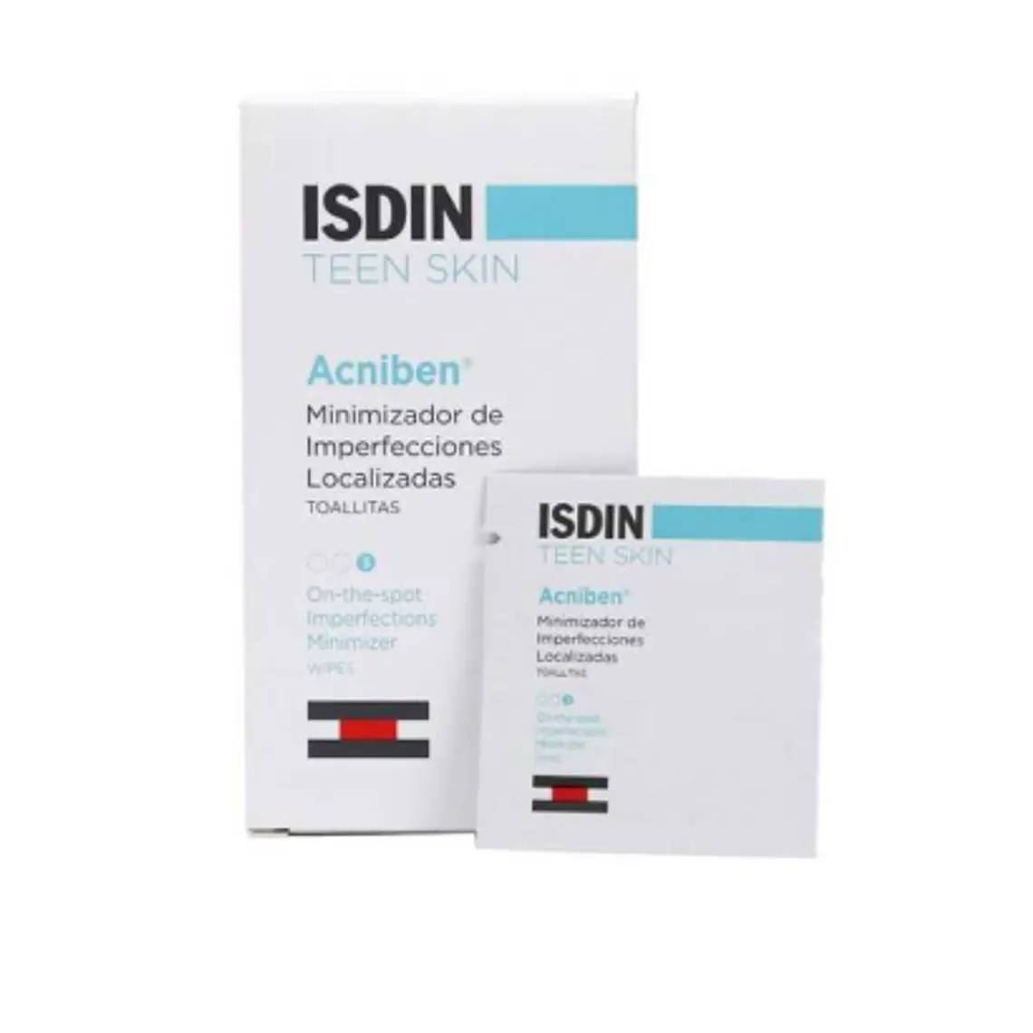 Acniben Teen Skin Minimizador de Imprefecciones localizadas toallitas 30 Unidades. ISDIN 1