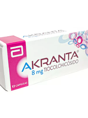 Akranta Tiocolchicósido 8mg 12 Cápsulas.