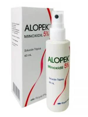 Alopek Minoxidil 5 % Solución tópica 60 ml.