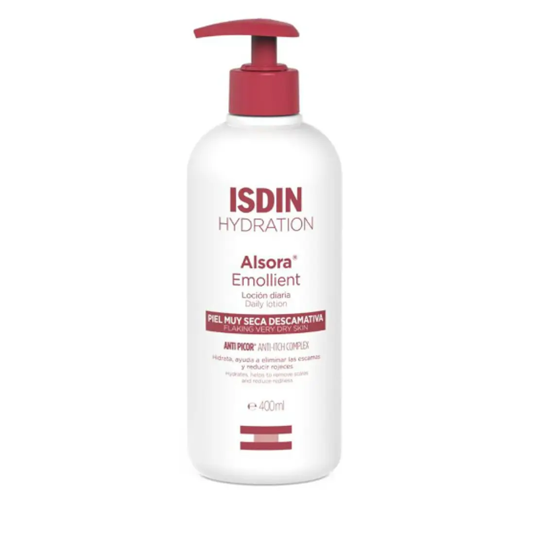 Alsora Emollient Loción hidratante 400 ml. ISDIN 1