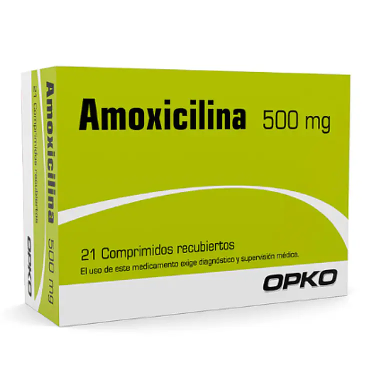 Amoxicilina 500 mg 21 Comprimidos recubiertos. Opko 1