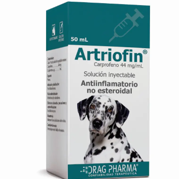 Artrofin Carprofeno 44 mg/ ml Solución inyctable 50 ml. Uso veterinario 1