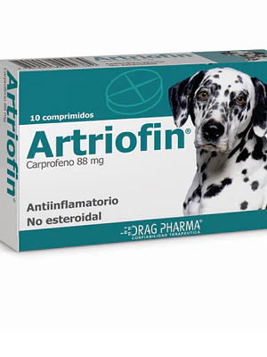 Artriofin Perro Carprofeno 88 mg 10 Comprimidos. Uso veterinario