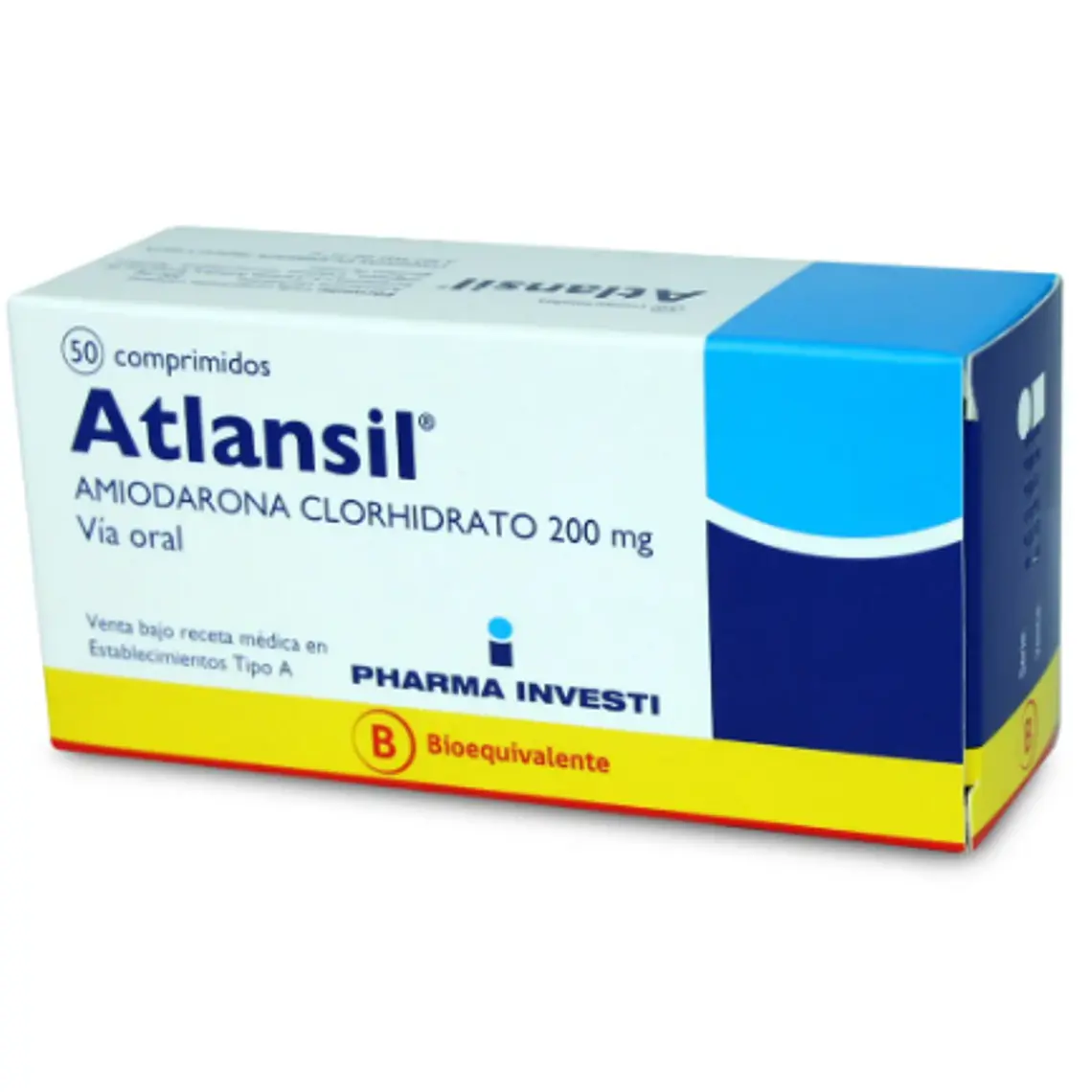 Atlansil (B) Amiodarona 200 mg 50 Comprimidos. 1