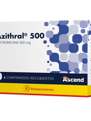 Azithral (B) 500 mg 6 Comprimidos.