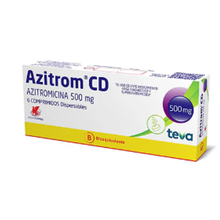Azitrom CD (B) Azitromicina 500 mg  6 comprimidos. 1