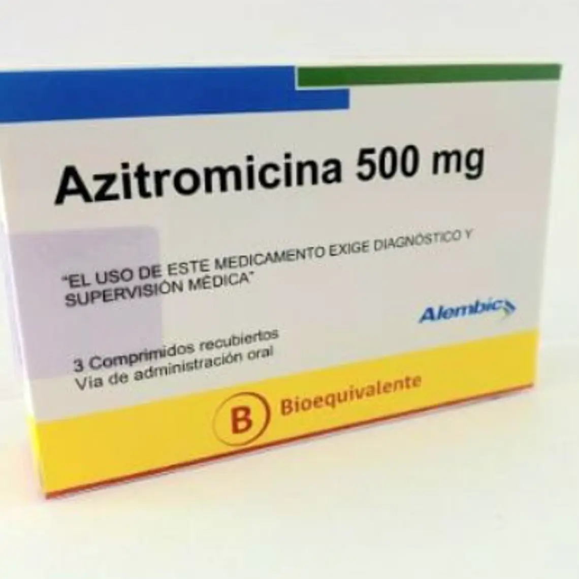 Azitromicina (B) 500 mg 3 Comprimidos. Alembic  1