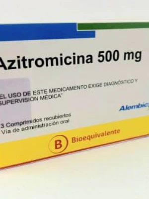 Azitromicina (B) 500 mg 3 Comprimidos. Alembic 