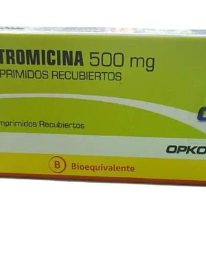 Azitromicina (B) 500 mg 6 Comprimidos. Opko