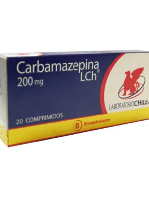 Carbamazepina (B) 200 mg 20 Comprimidos. Chile 