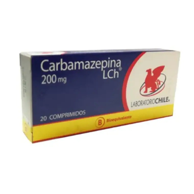 Carbamazepina (B) 200 mg 20 Comprimidos. Chile  1