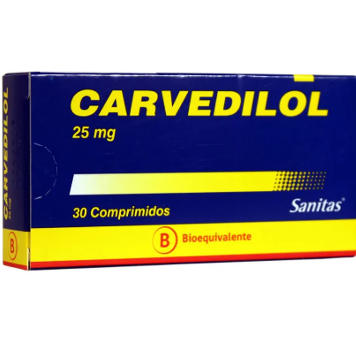 Carvedilol comprimidos 25 mg por 30 Sanitas 1