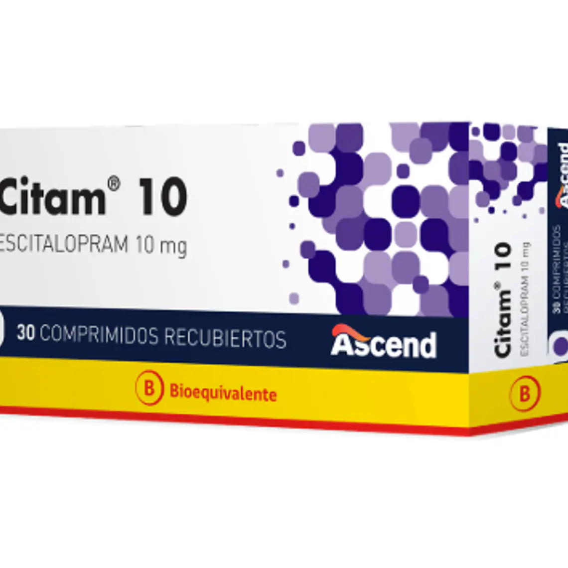 Citam (B) Escitalopram 10 mg 30 Comprimidos recubiertos. 1