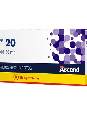 Citam (B) Escitalopram 20 mg 30 Comprimidos recubiertos.
