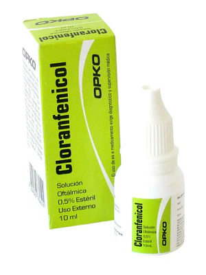 Cloranfenicol 0,5 % Solución oftálmica 10 ml. Opko